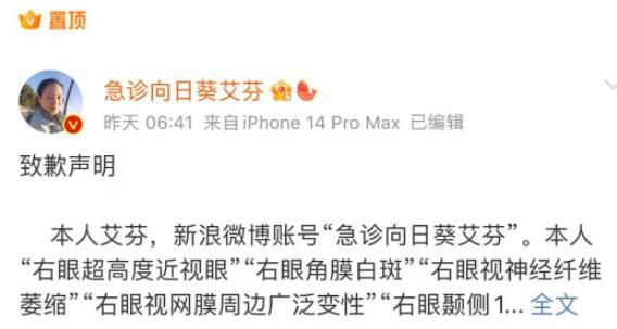 愛爾眼科王勇不接受艾芬道歉 艾芬的道歉未經(jīng)終審判決書裁定的需經(jīng)法院審核