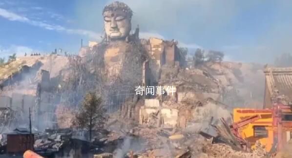 甘肅山丹大佛寺發生火災 明火已撲滅未造成人員傷亡
