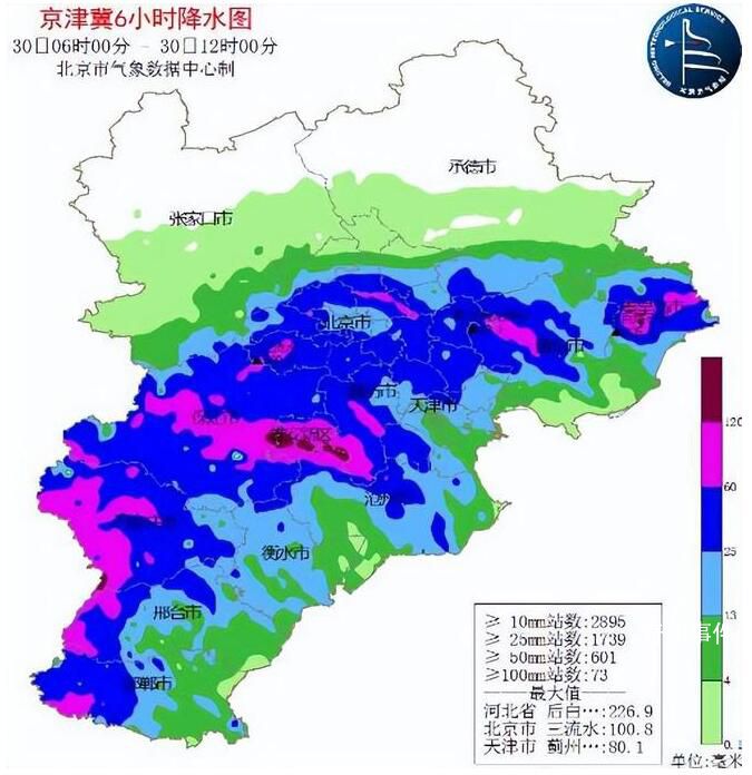 雄安6小時雨量已破百毫米 累計量可能超過7·21