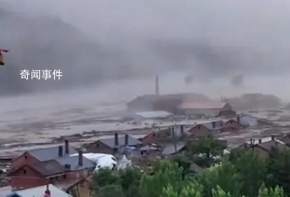 哈爾濱暴雨現(xiàn)場(chǎng):大片房屋被淹
