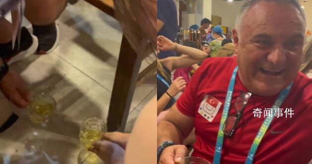 外國運動員和教練街頭碰杯 果然開心要比比賽更重要