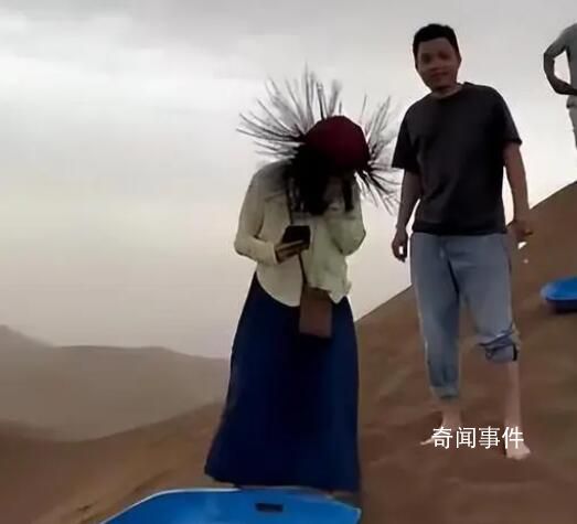 吐魯番多名游客突然頭發(fā)直立如刺猬 網(wǎng)友：這是雷擊信號(hào)