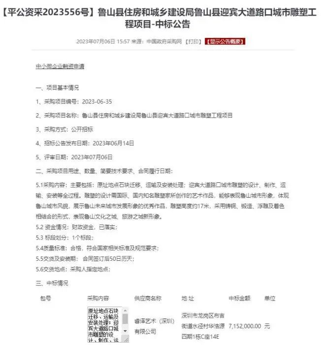 五問715萬元“丑”雕塑 700多萬花在哪