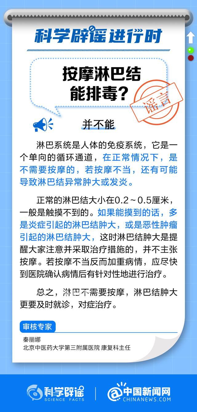 按摩淋巴結(jié)能排毒?淋巴為什么不能按摩