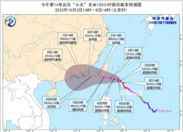 超強臺風小犬來襲 多地迎暴雨