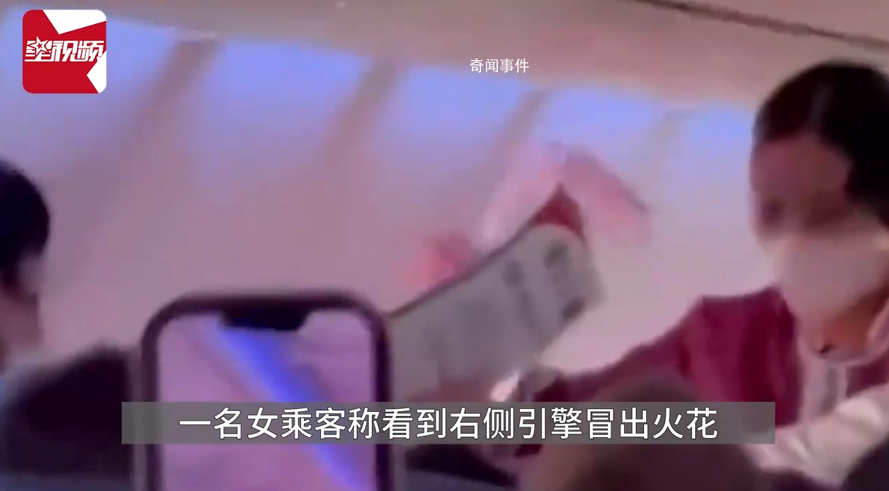 泰國客機高空噴火 空姐為乘客扇風(fēng) 懷疑鳥擊造成引擎起火