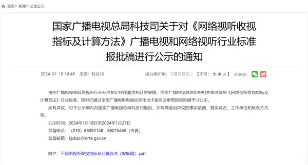 網(wǎng)絡(luò)播放量將制定統(tǒng)一標準 對此你怎么看