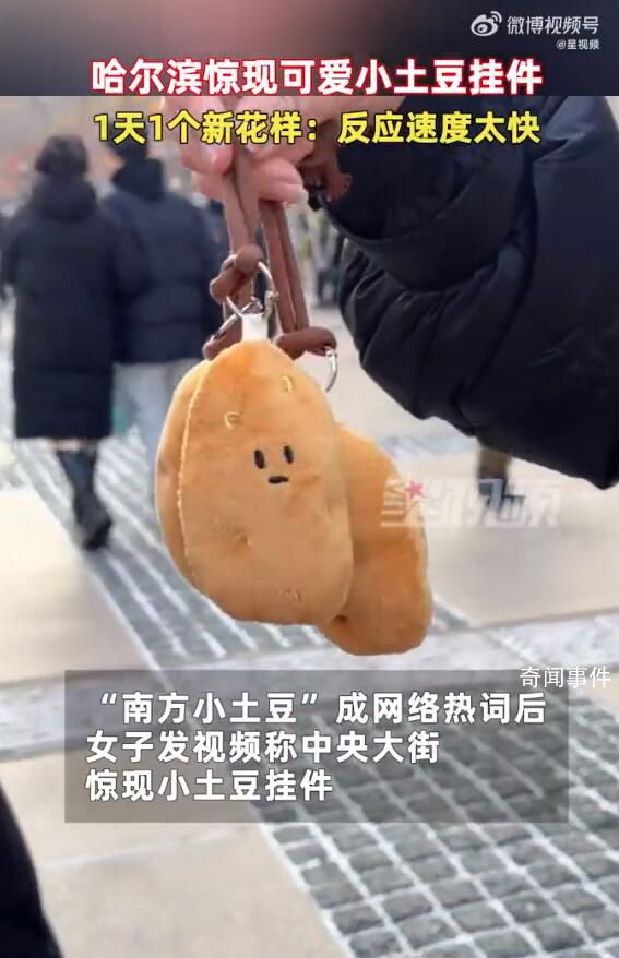 哈爾濱驚現(xiàn)小土豆掛件 網(wǎng)友：爾濱就是牛